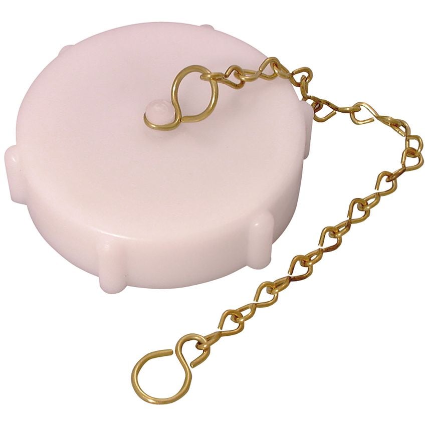 4in Urt Poly Blanking Cap and Chain - PBCCURT4
