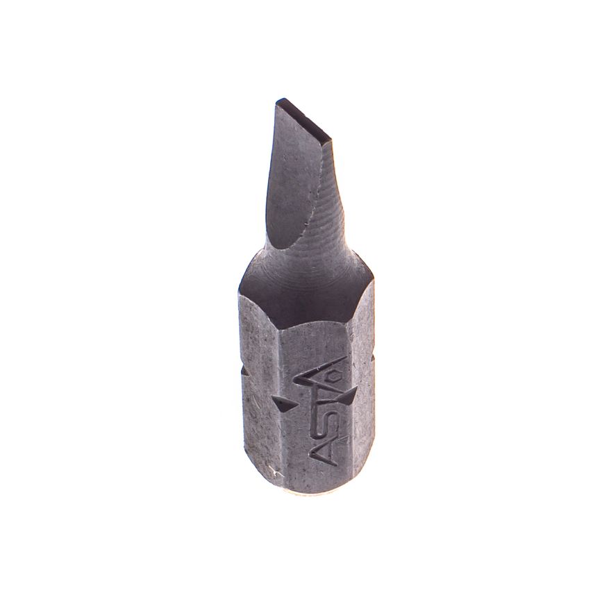 4mm Slotted Screwdriver Bit 1/4" Hex Drive 25mm Long