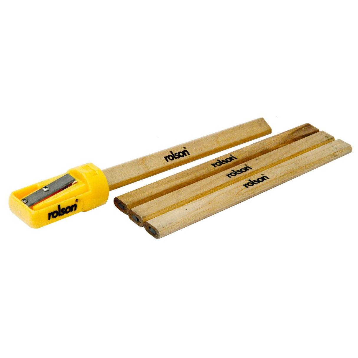 4pc Carpenter Pencil/Sharpener