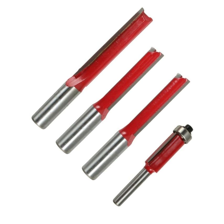 4pc TCT Kitchen Worktop Router Bit Set