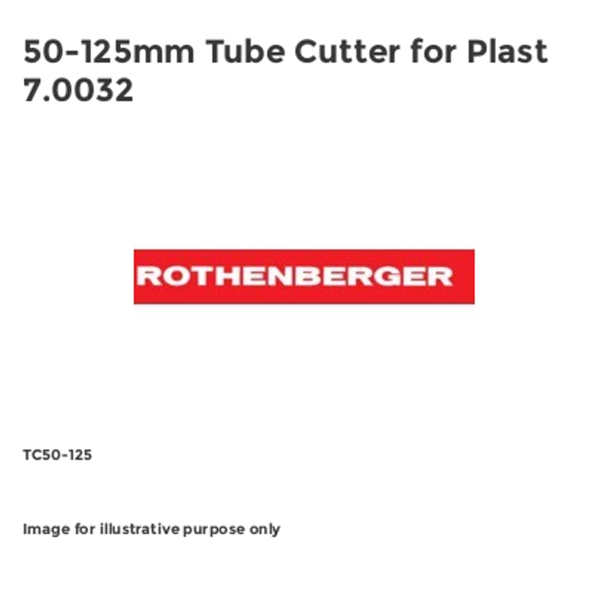 50-125mm Tube Cutter for Plast 7.0032