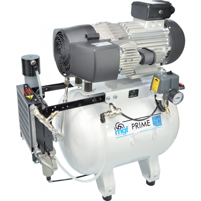 50/15 Prime M Dental Compressor 3 Chairs, 152 L/Min 5Bar, 66 dB (A) with Dryer
