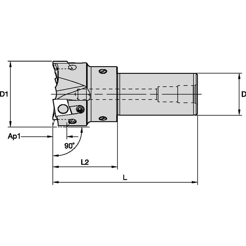 50A03R049A32PBG15S3WHPM Fix-Perfect 90 HPM End Mill D=