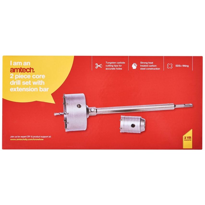 50mm and 110mm Core Drill with Extension Bar