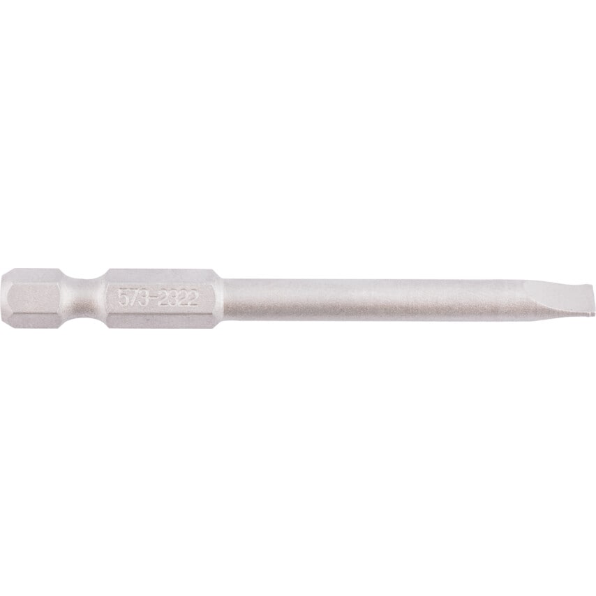 5.0mm x 70mm Flat Power Bit 1/4" Hex
