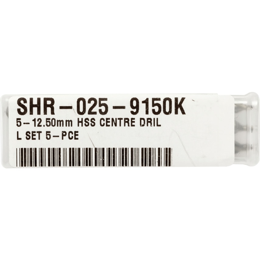 5-12.50MM HSS Centre Drill Set 5-Pce