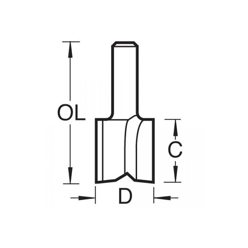 5/1 x 1/4 TCT Hinge Recessor 12.7 x 19mm TRE5114TC