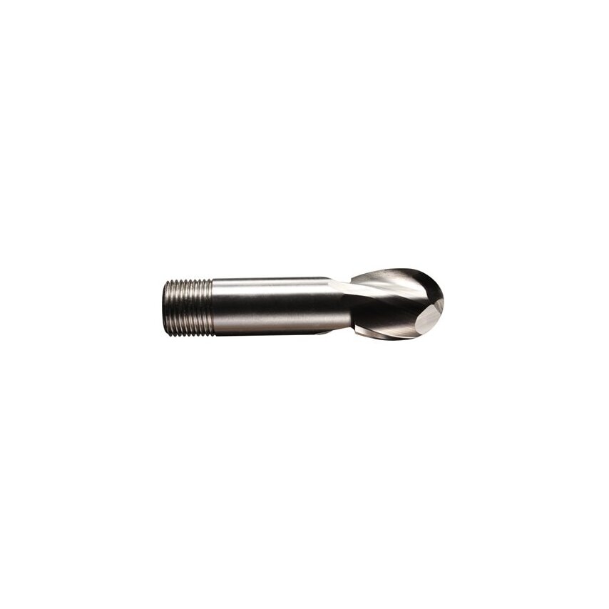 5/32" x 1/4" Shank HSS BS122/4 Normal Series Screw Shank Bright Ballnose Slot Drill