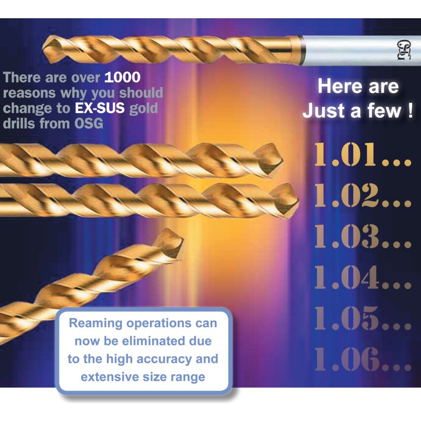 5.33MM EX-SUS-GDR HSSE-TiN Drill