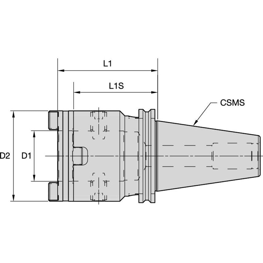 5.36050-154040 HTS Clamping Chuck Taper DV50