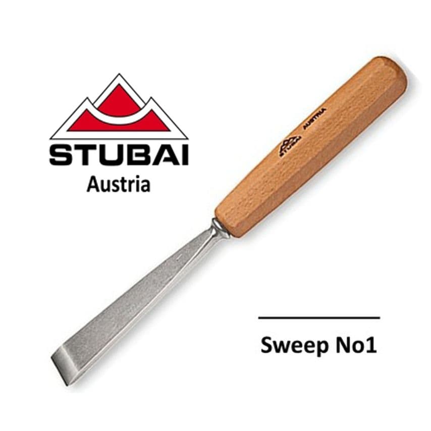 550110 No1 Sweep Straight Flat Carving Tool 10mm