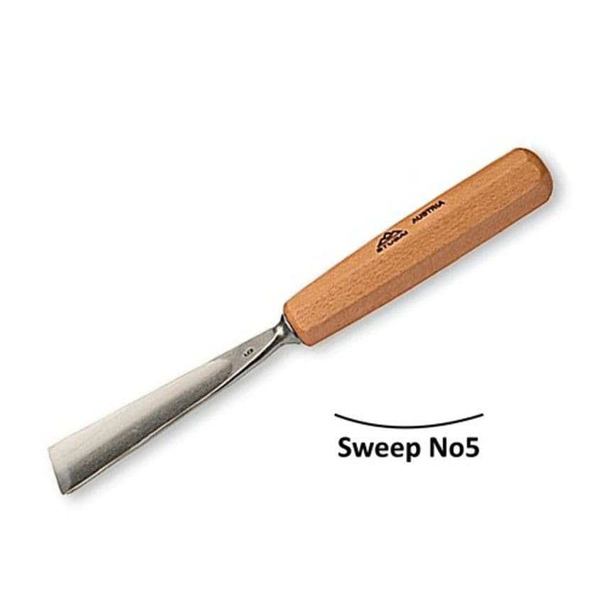 550510 No5 Sweep Straight Carving Gouge 10mm