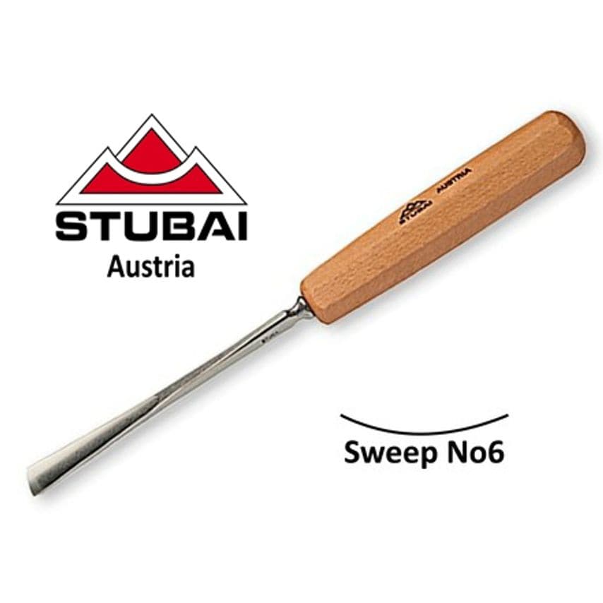550610 No6 Sweep Straight Carving Gouge 10mm