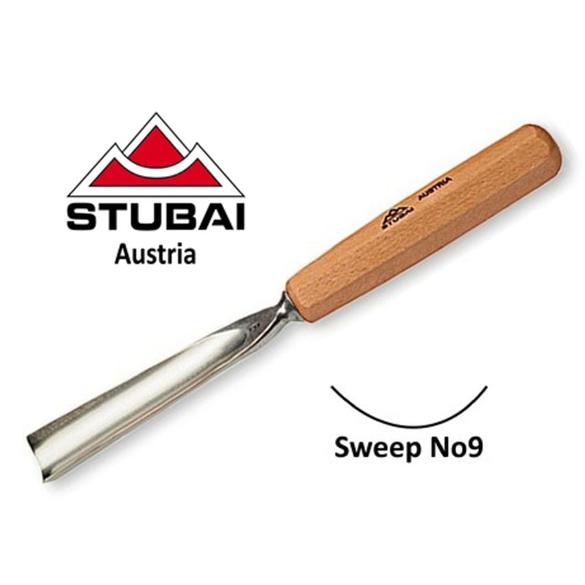 550920 No9 Sweep Straight Carving Gouge 20mm