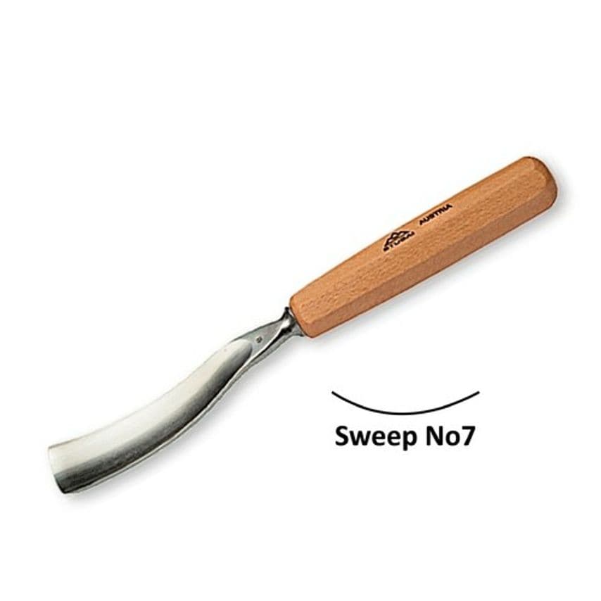 551608 No.7 Sweep Bent Carving Gouge 8mm