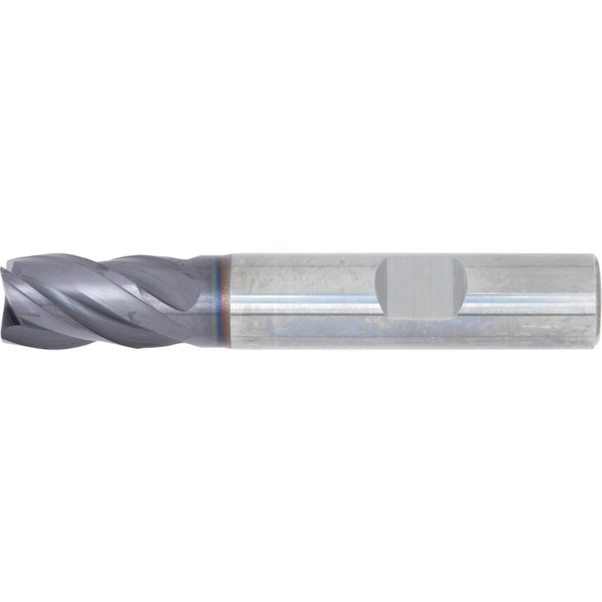 5534 12.00MM Carbide 4 Flute Weldon Shank Ratio End Mills - FIREX Coated