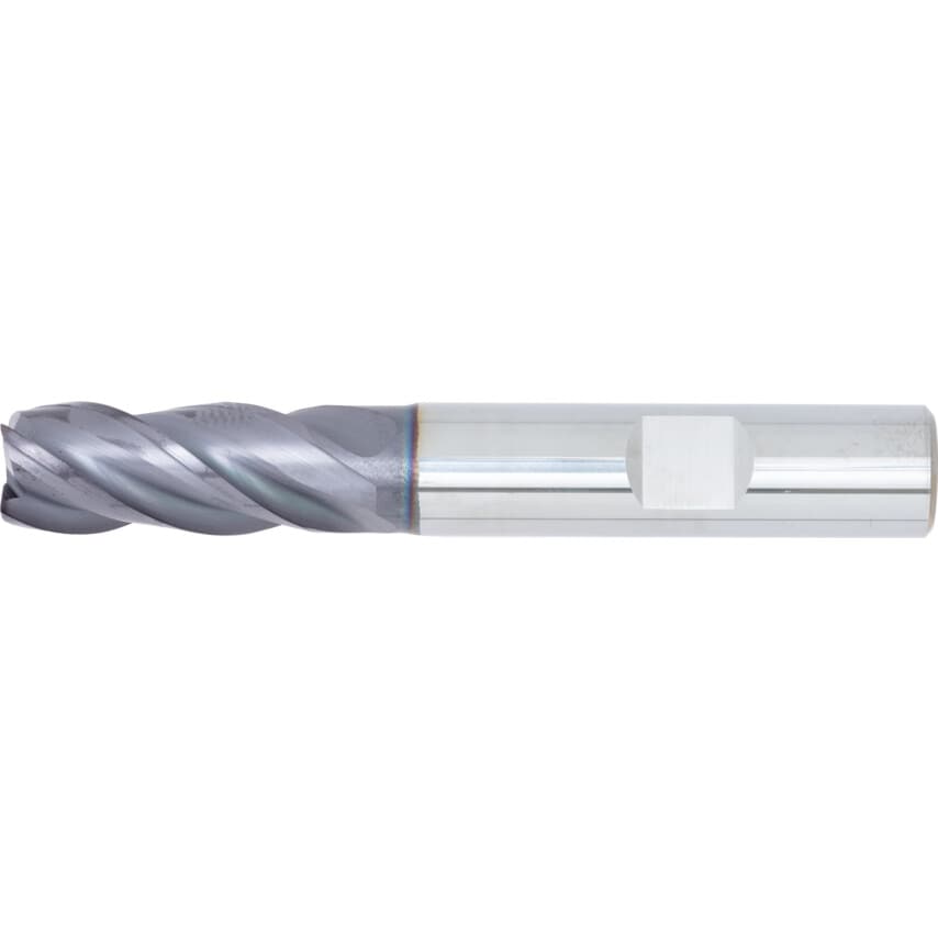 5535 12.00MM Carbide 4 Flute Weldon Shank Ratio End Mills - FIREX Coated