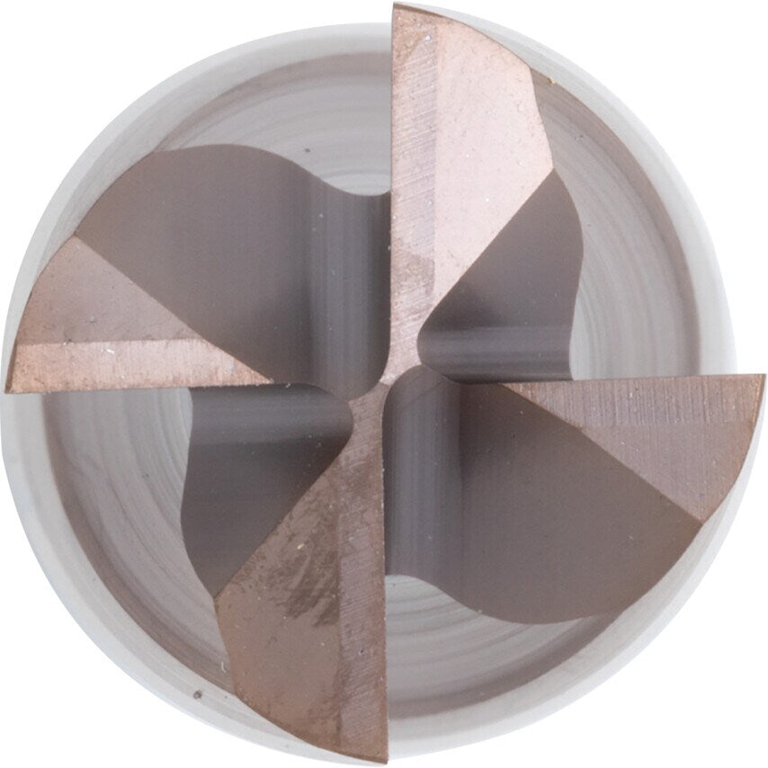 5545 8.00MM Carbide Multi Fluted Flatted Shank Standard Length End Mills - FIREX Coated