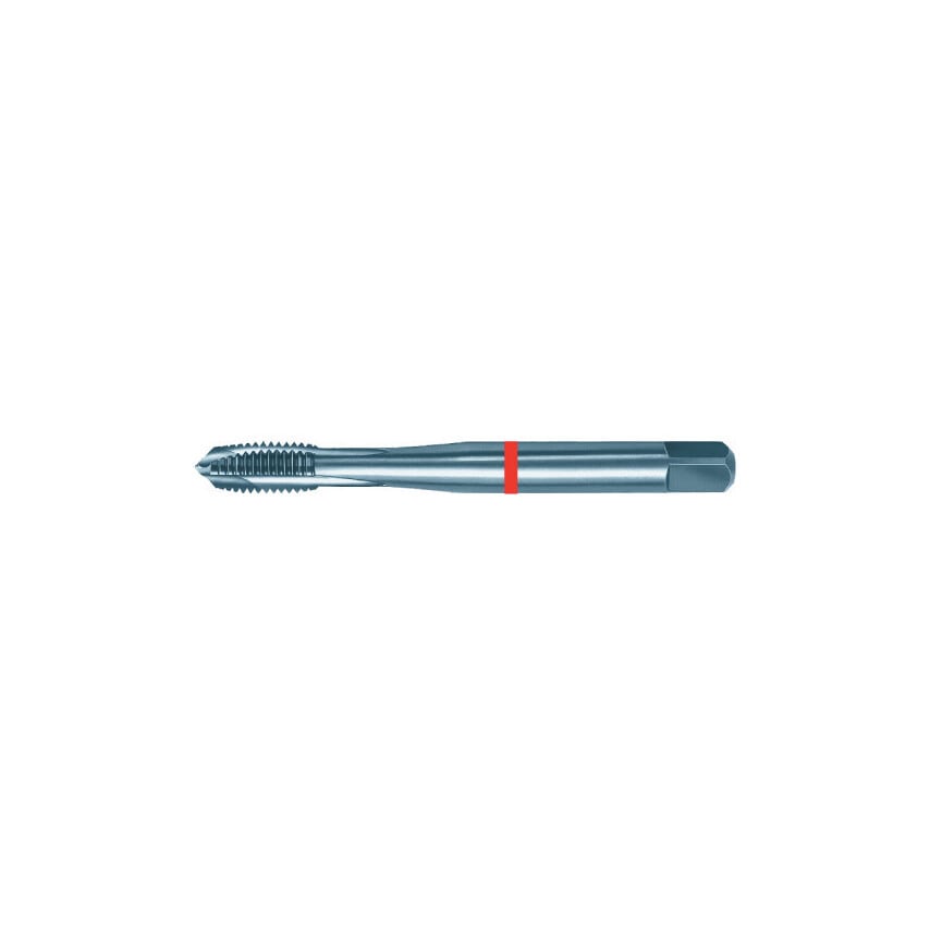 5558 M8X1.25MM HSS-E Red Ring Spiral Point Machine Tap - TiN Coated - DIN 371