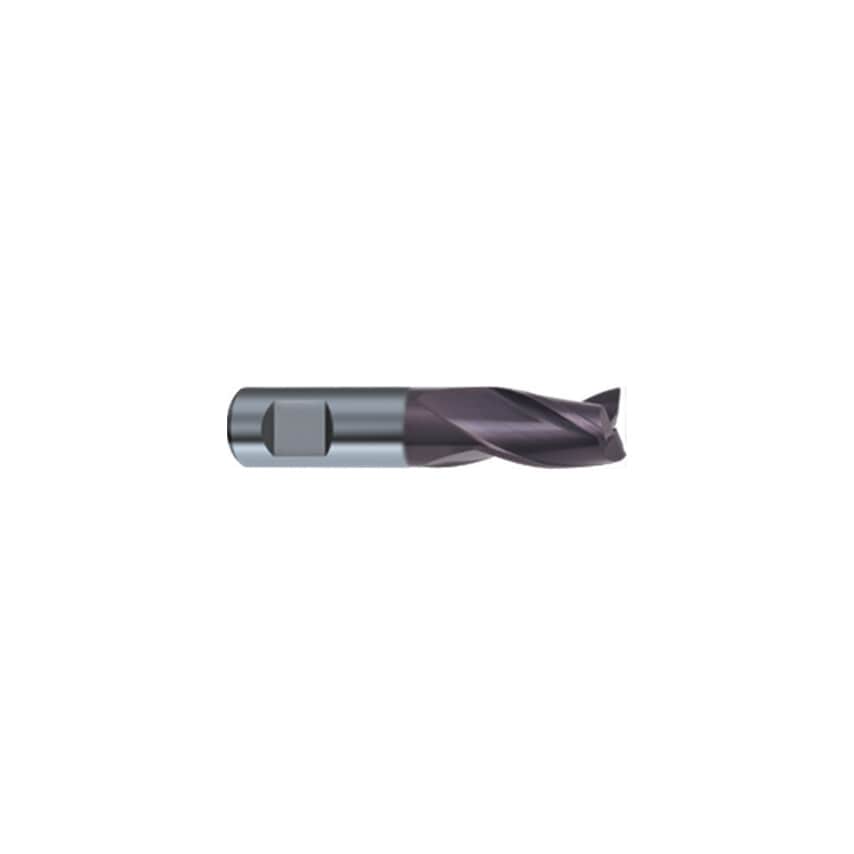 5573 8.00MM Carbide 3 Flute Weldon Shank Mini-slot Drill - Fire Coated