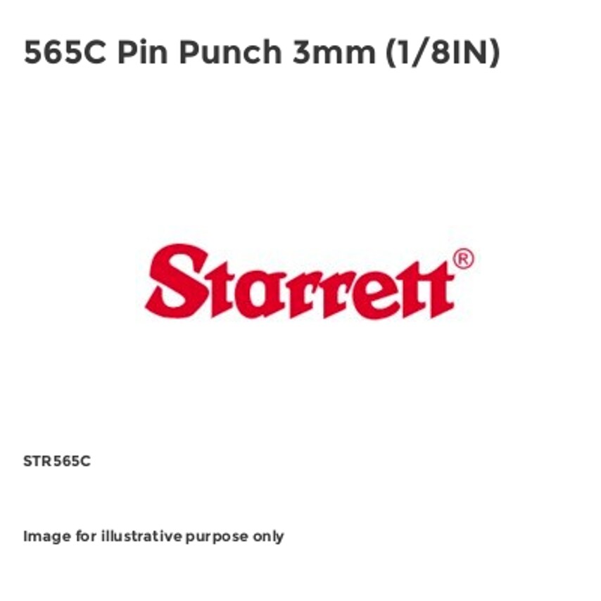 565C Pin Punch 3mm (1/8IN) STR565C
