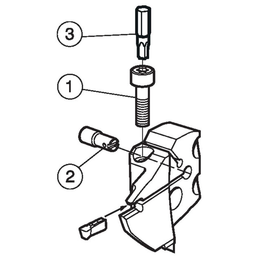 570-32L123H18B092B CoroCut Head for Face Grooving
