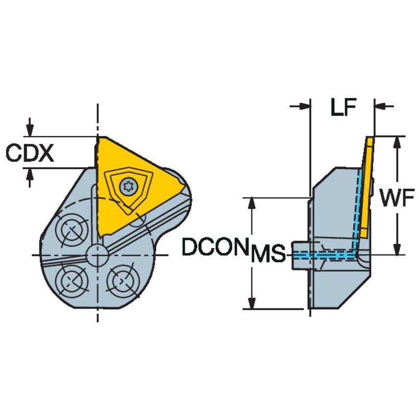 570-40R123U06B CoroCut Hease for Grooving