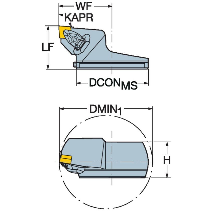 570-DCLNR-80-12 T-Max P Head for Turning