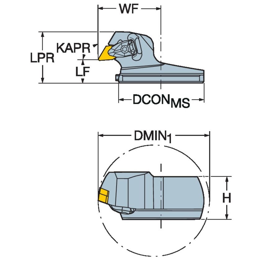 570-DDUNR-80-15X Head for Back Boring