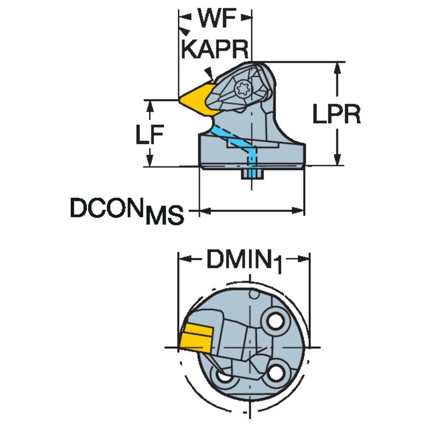 570-DDXNR-40-15-L T-Max P Head for Turning