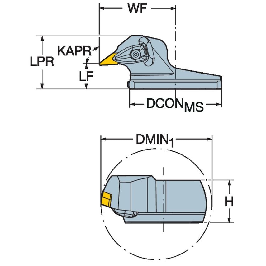 570-DVUNR-80-16X Head for Back Boring