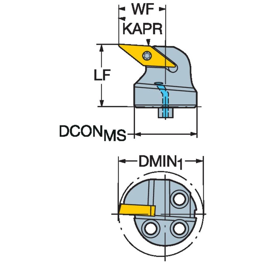 570-SVUCR-20-11-E CoroTurn 107 Head for Turning