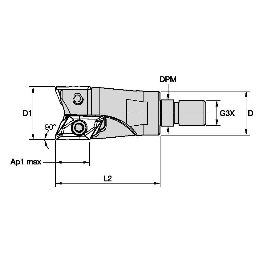 5720VZ16SA032Z2R50 Milling Toolholder