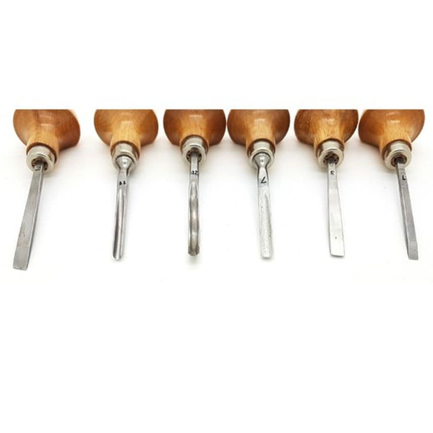 580006 Palm Carving Tool Set 6 Pieces