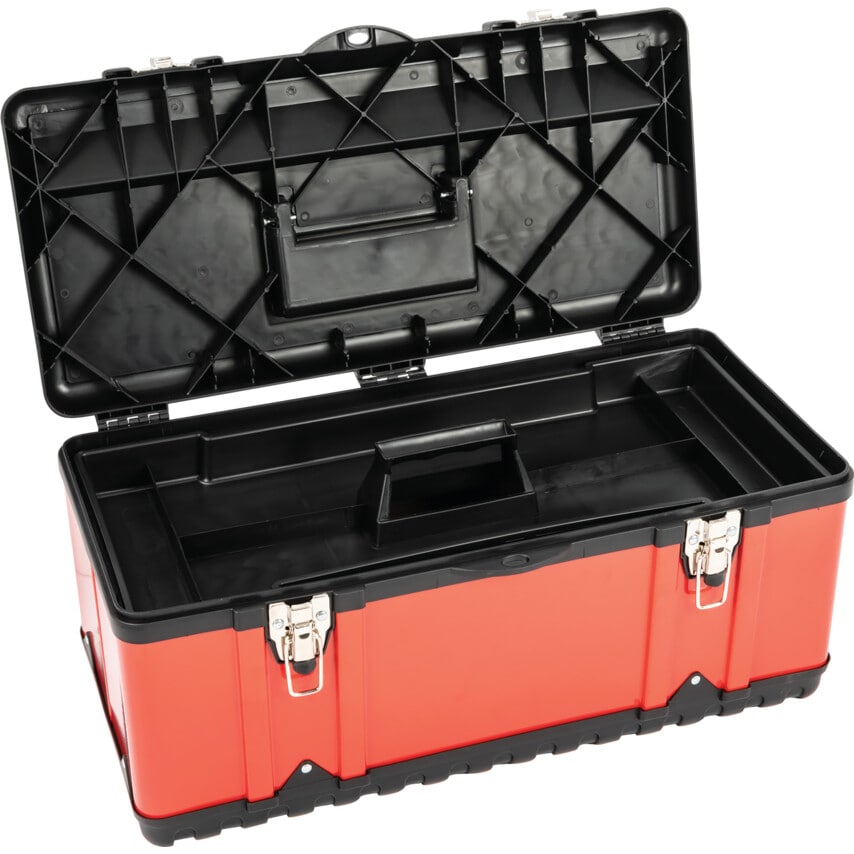 582x298x255mm Red Metal Toolbox