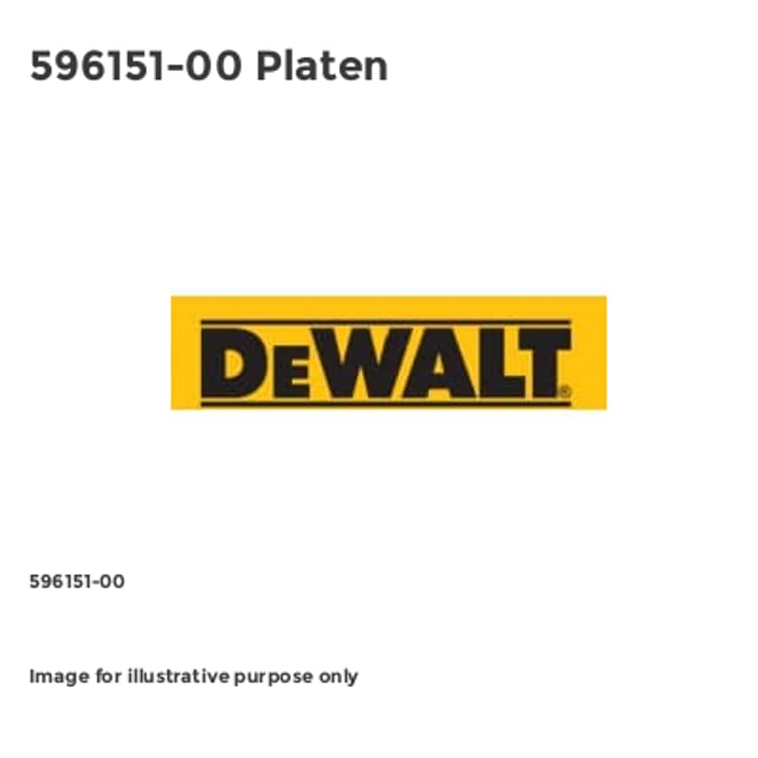 596151-00 Platen