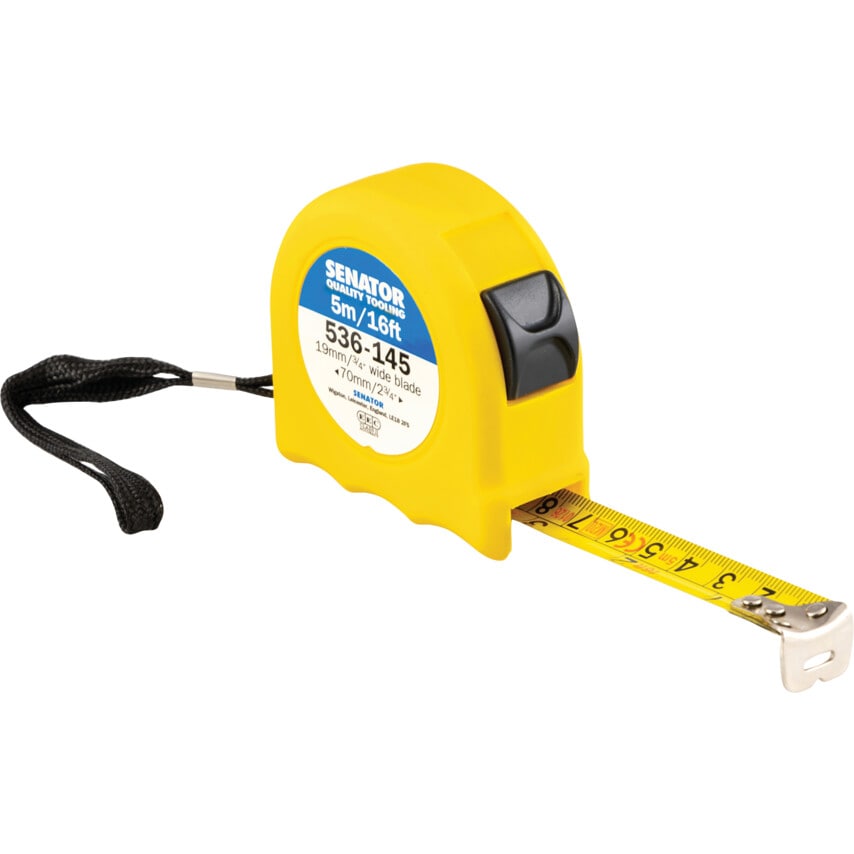5M/16' Hi-vis Locking Tape - Yellow Case