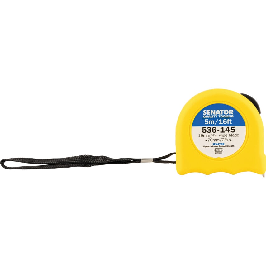 5M/16' Hi-vis Locking Tape - Yellow Case