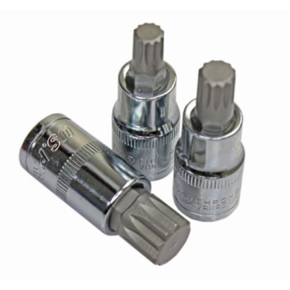 5 Piece 1/2in Drive Triple Square Bit Socket Set M10 - M18