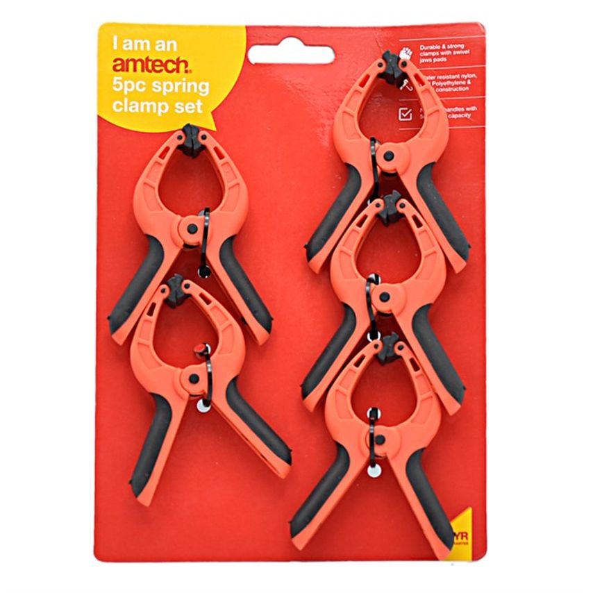 5 Piece 75mm (3") Spring Clamp Set
