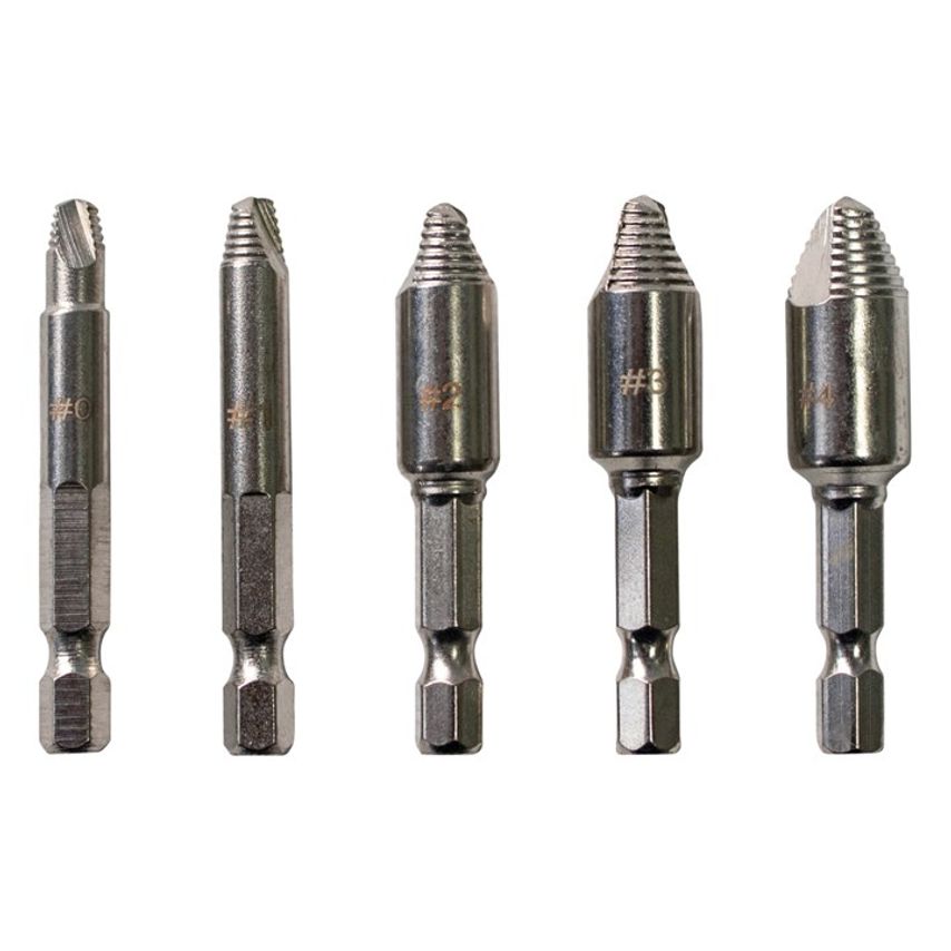 5 Piece Cross Head Screw Remover Set