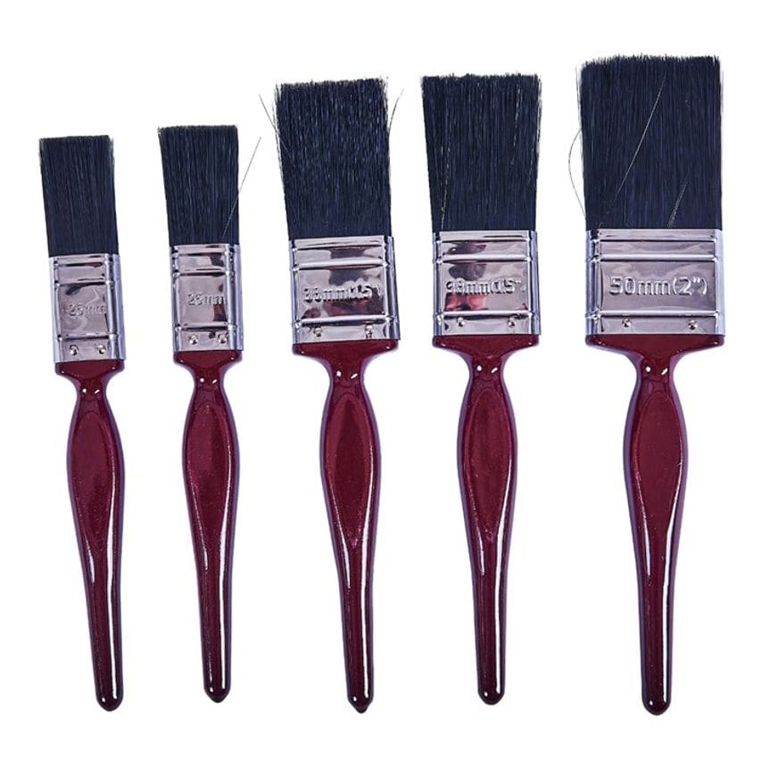 5 Piece No Bristle Loss Paint Brush Set G4340