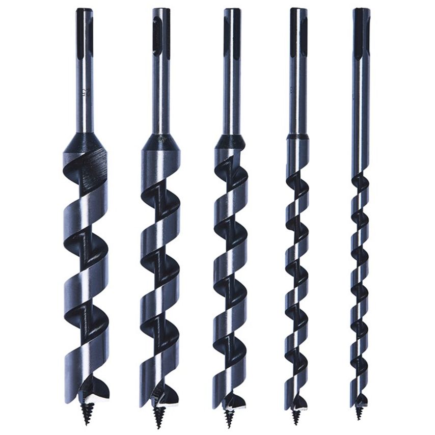 5 Piece SDS Auger Drill Bit Set (230mm Length)