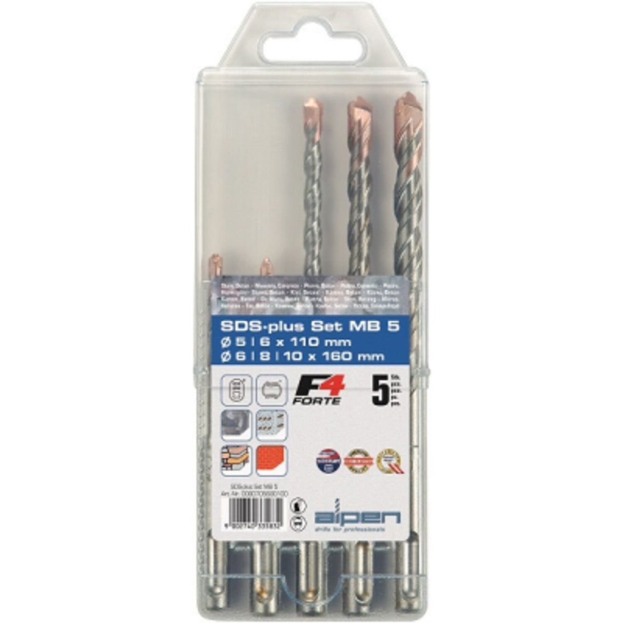 5 Piece SDS Drill Set
