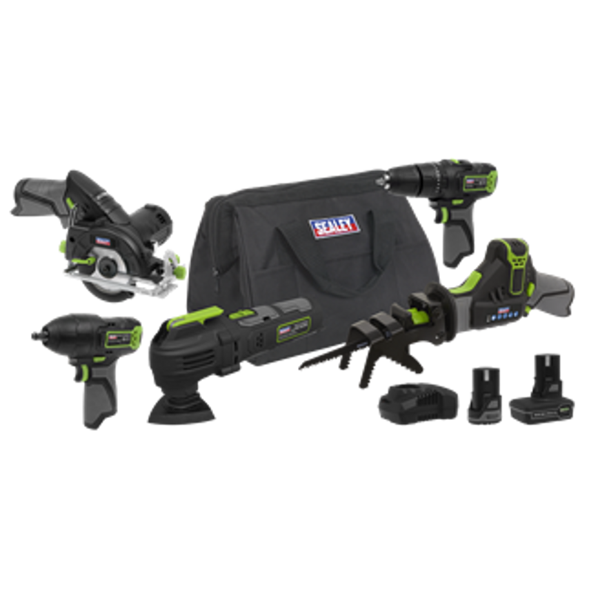 5 X 10.8V SV10.8 Series Cordless Combo Kit - 2 Batteries CP108VCOMBO8