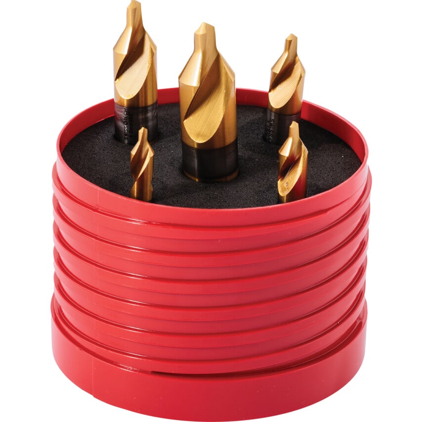 5 - 12.5MM HSS Centre Drill Sets - TiN Tipped - 5 Piece