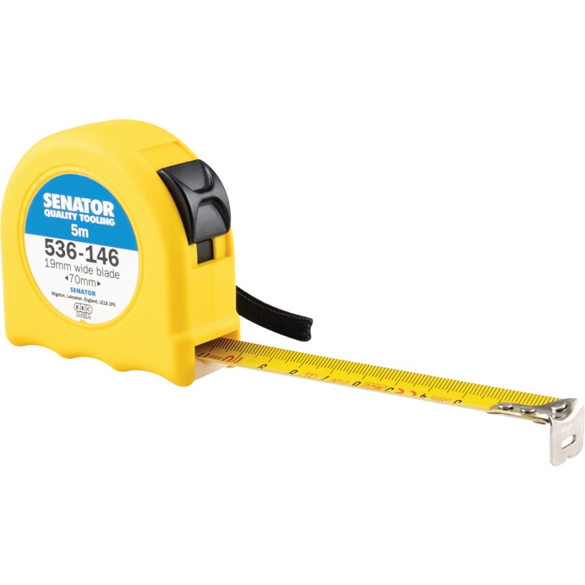 5m Hi-vis Locking Tape - Yellow Case