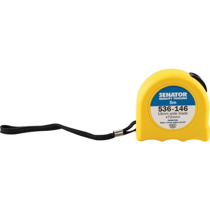5m Hi-vis Locking Tape - Yellow Case