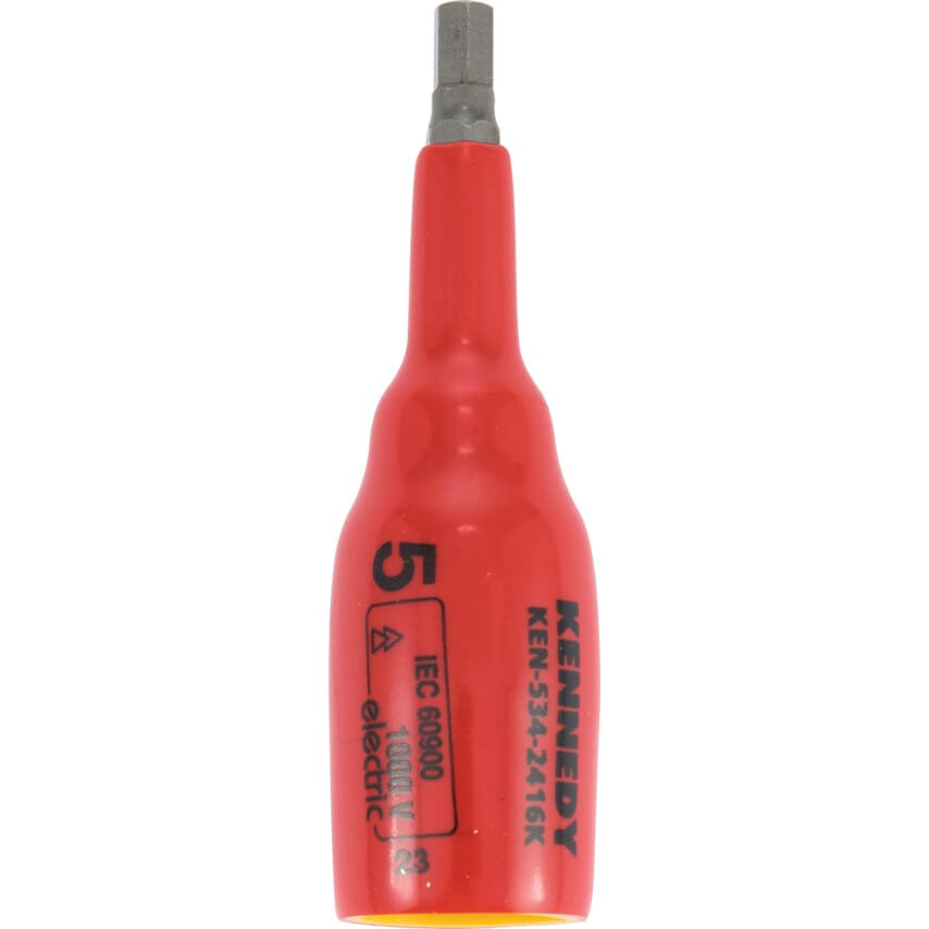 5mm Insulated Hexagonal Socket 3/8" Sq/Dr - 1000V