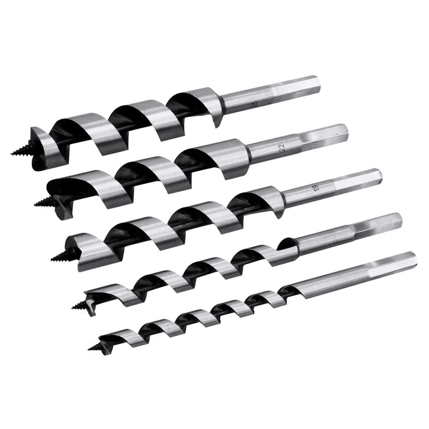 5pc x 200mm Wood Auger Bit Set